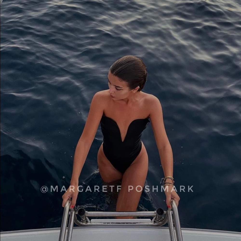 Zara corset neckline swimsuit bodysuit